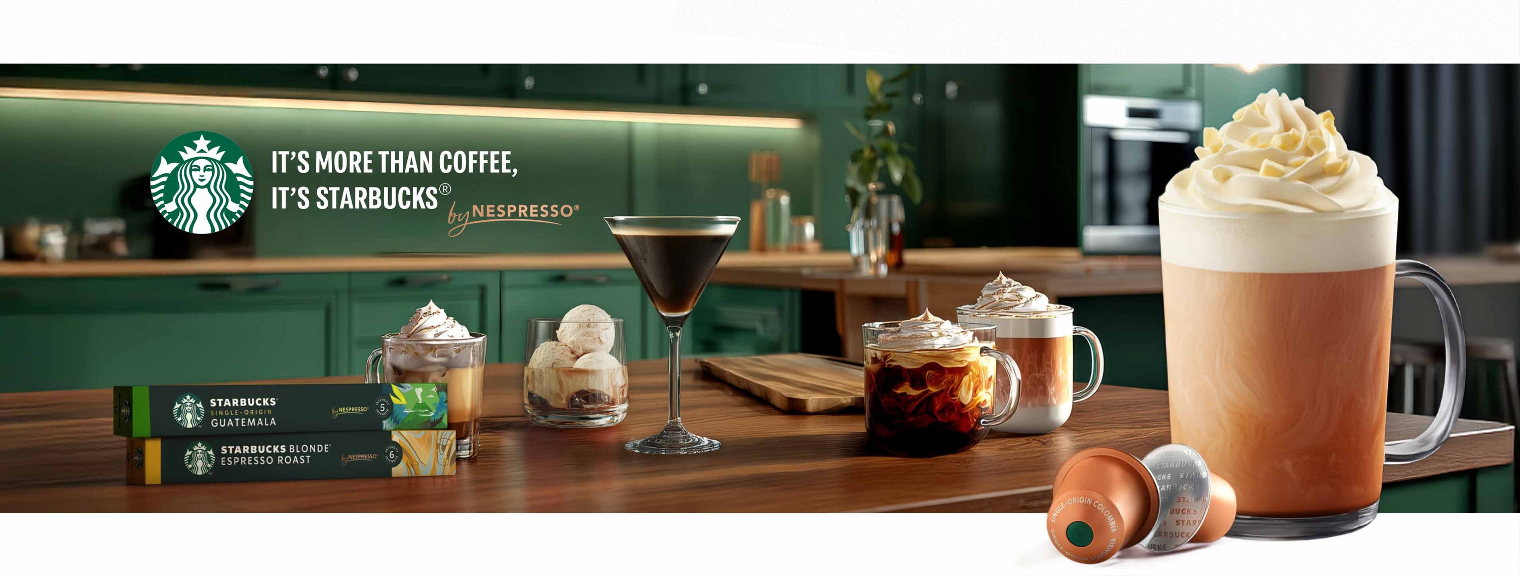 It's more than coffee, it's starbucks. by nespresso