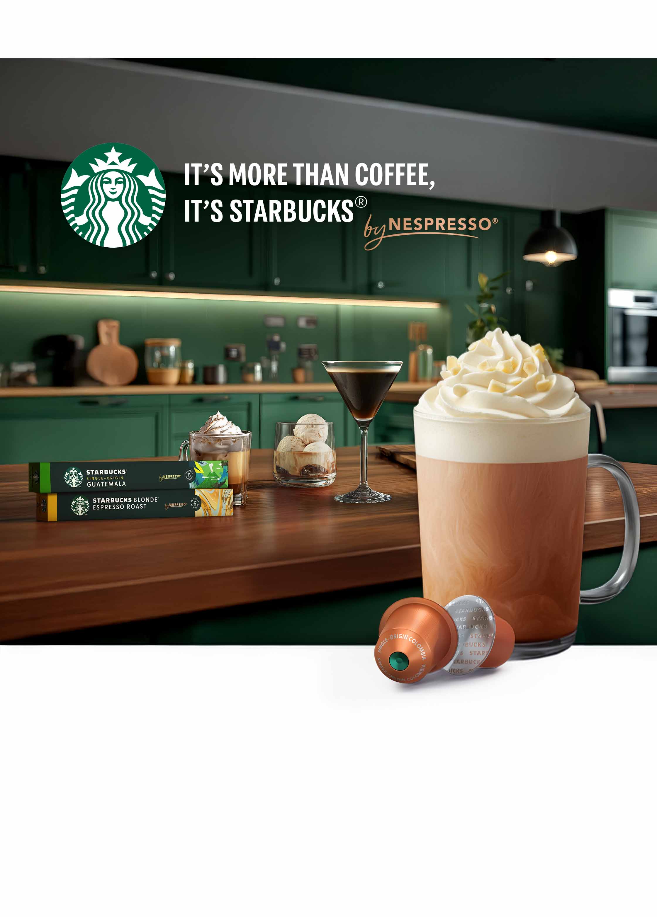 It's more than coffee, it's starbucks. by nespresso